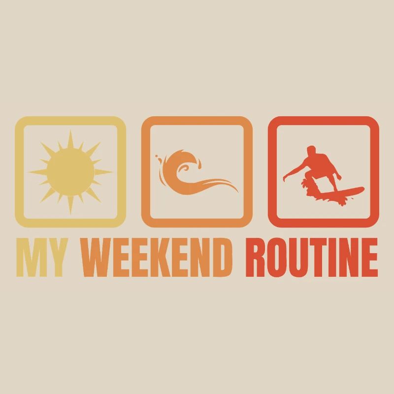 Routine du week-end de surf