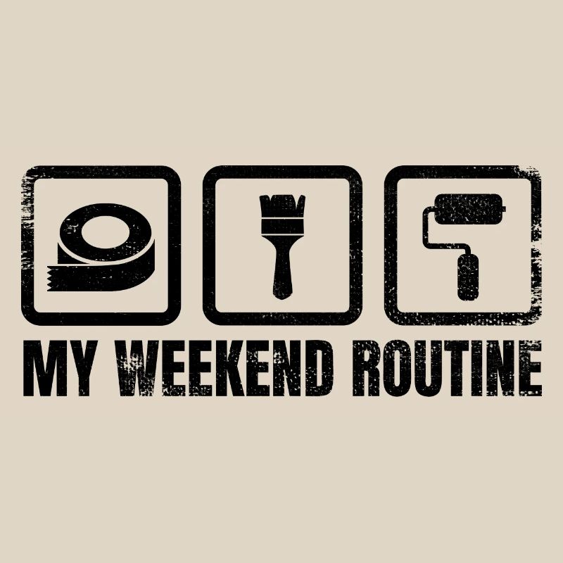 Maler Wochenendroutine
