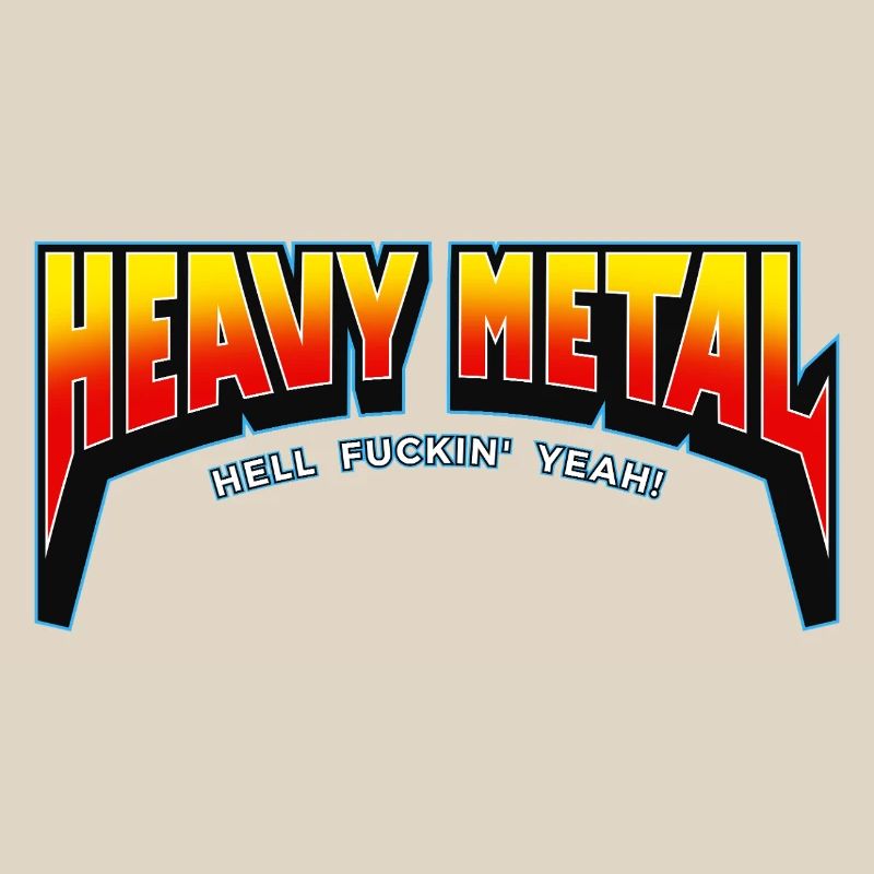 Heavy Metal Hell Yeah Text Logo