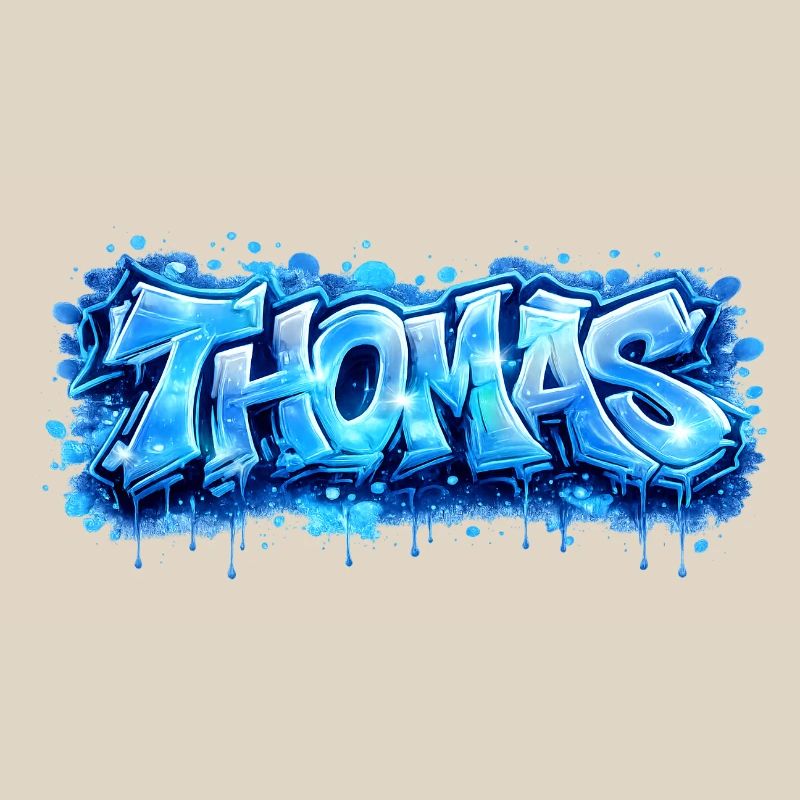 Graffiti Thomas Name Gift Ideal Printable