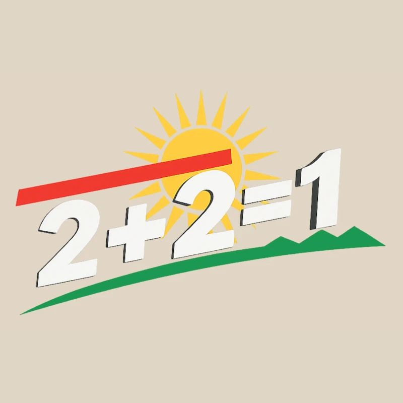 Déclaration du logo du soleil 2+2=1, Kurdistan