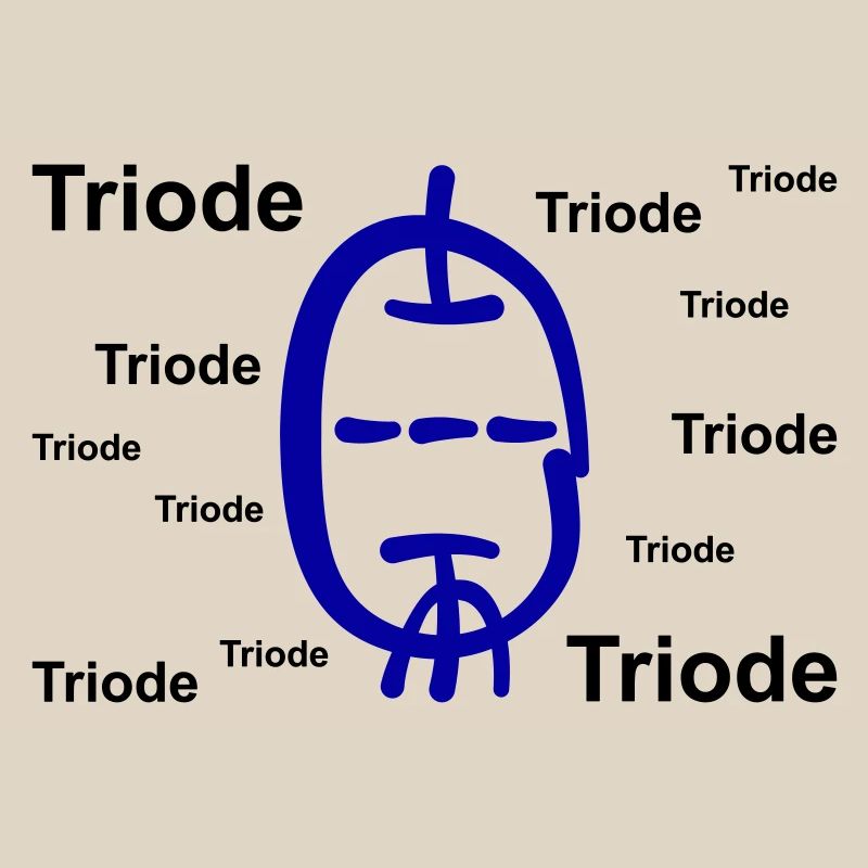 Calligraphic Style Triode with Text