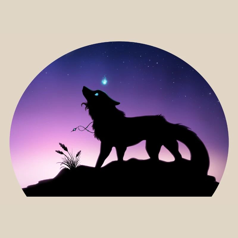 Die Reise eines Sternenwolfs - Silouhette Nocturne