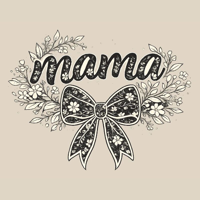 Mama-Geschenk: Retro-Mama-Visualisierung