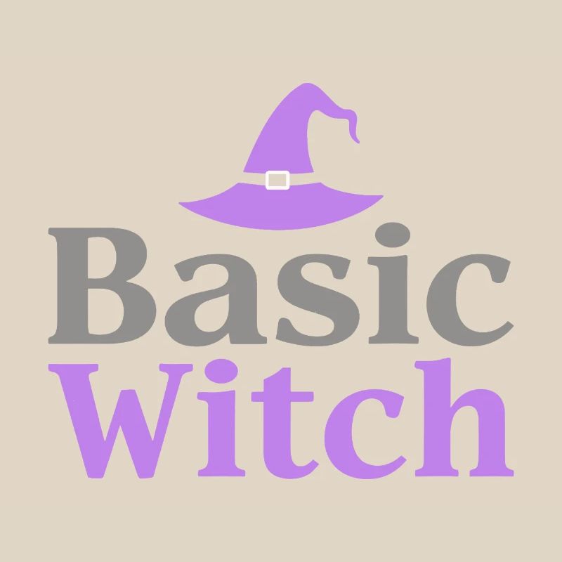 Basic Witch Halloween Spruch Zitat