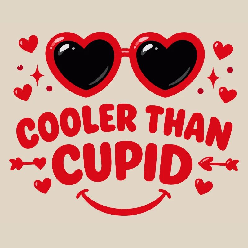 Plus Cool que Cupidon Cœurs Rétro