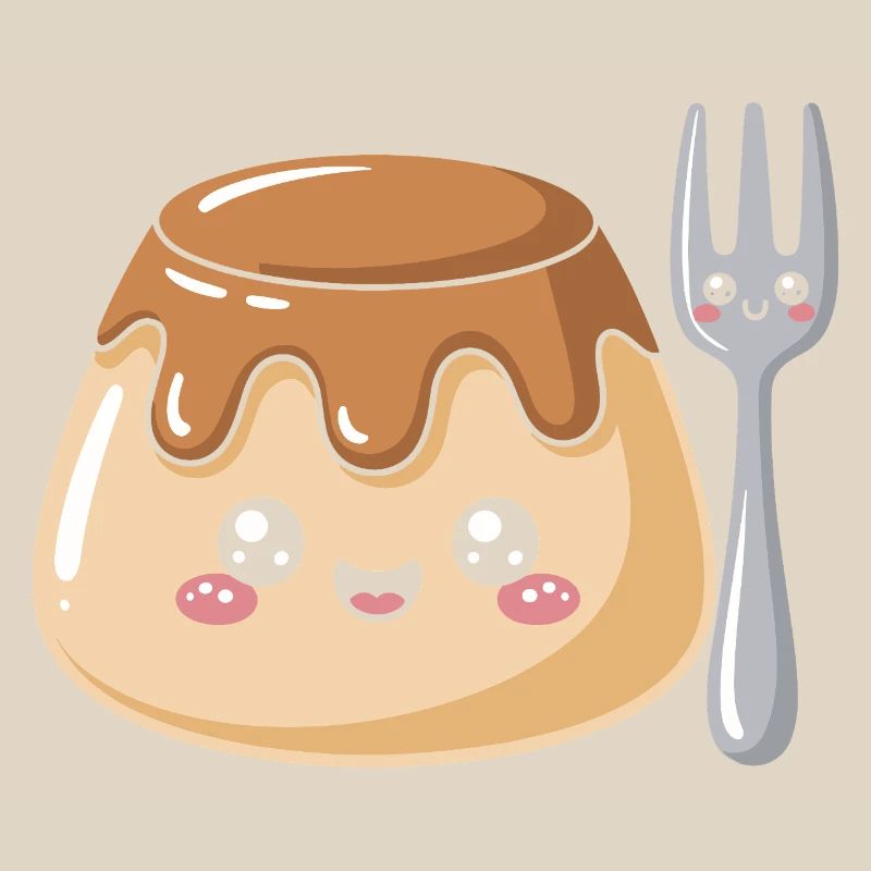 Pudding Mit Gabel