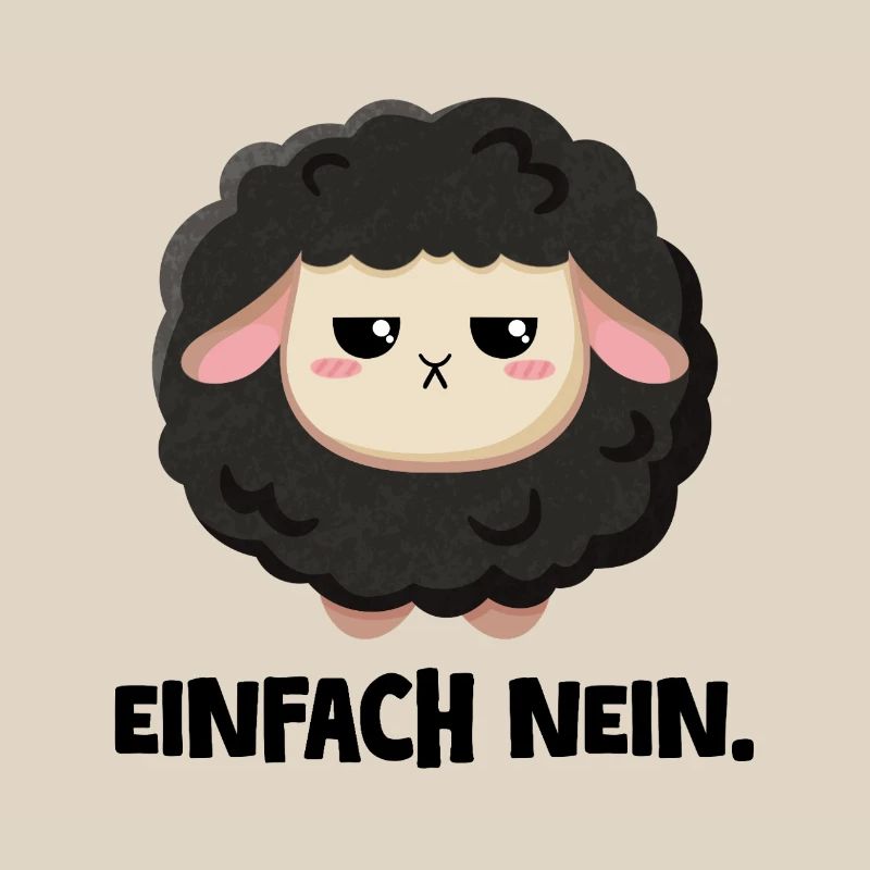 Grumpy Schaf Einfach nein