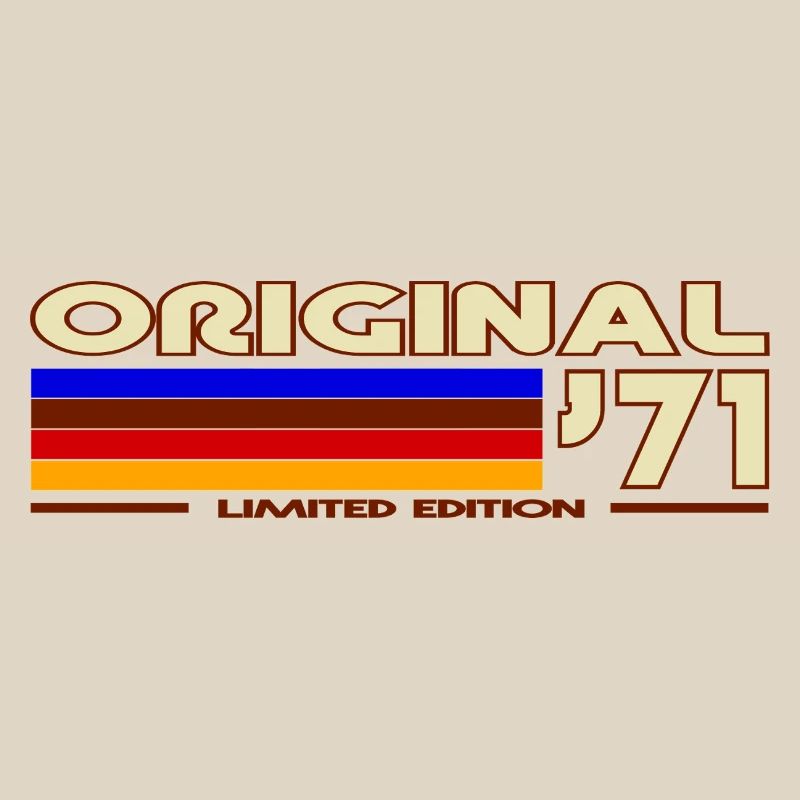 Original 71 Rainbow Retro Badge