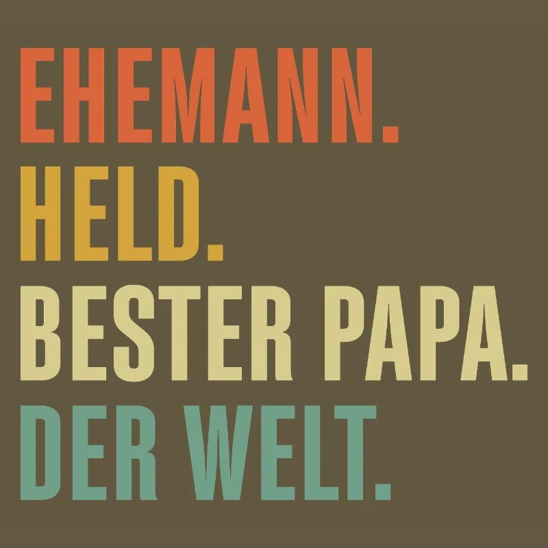 Vatertag Geschenkidee Bester Papa der Welt Ehemann