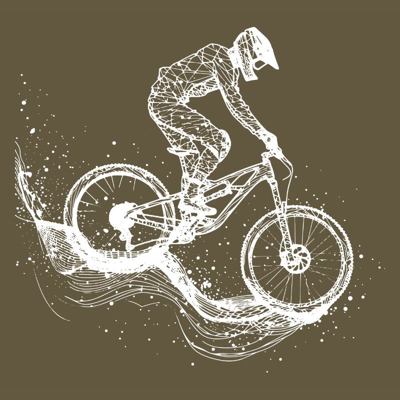 Mountainbiking Zeichnung