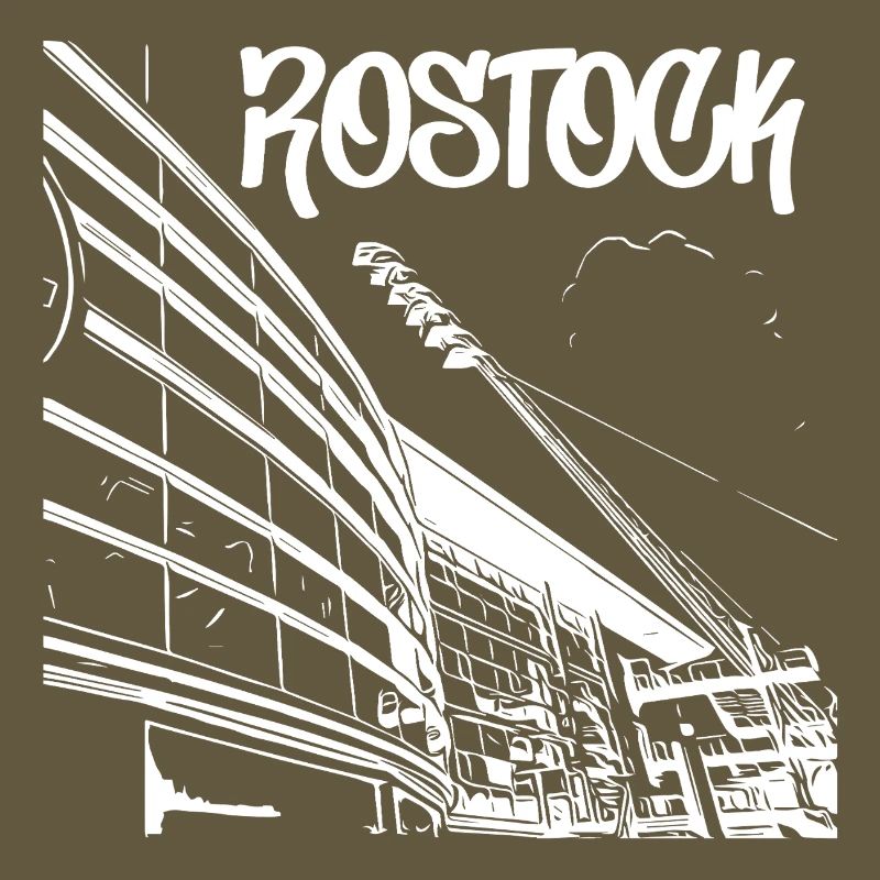 Rostock Skyline Stadium View