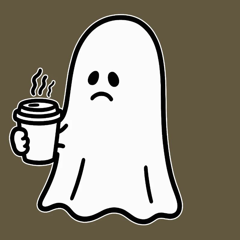 Geist Kaffee Halloween Süßes oder Saures