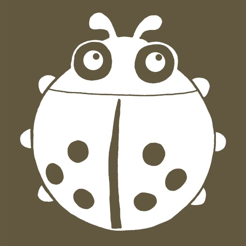 White ladybug