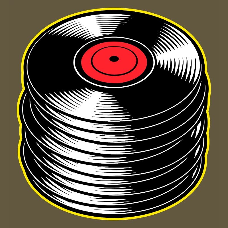 Stack d’albums vinyles