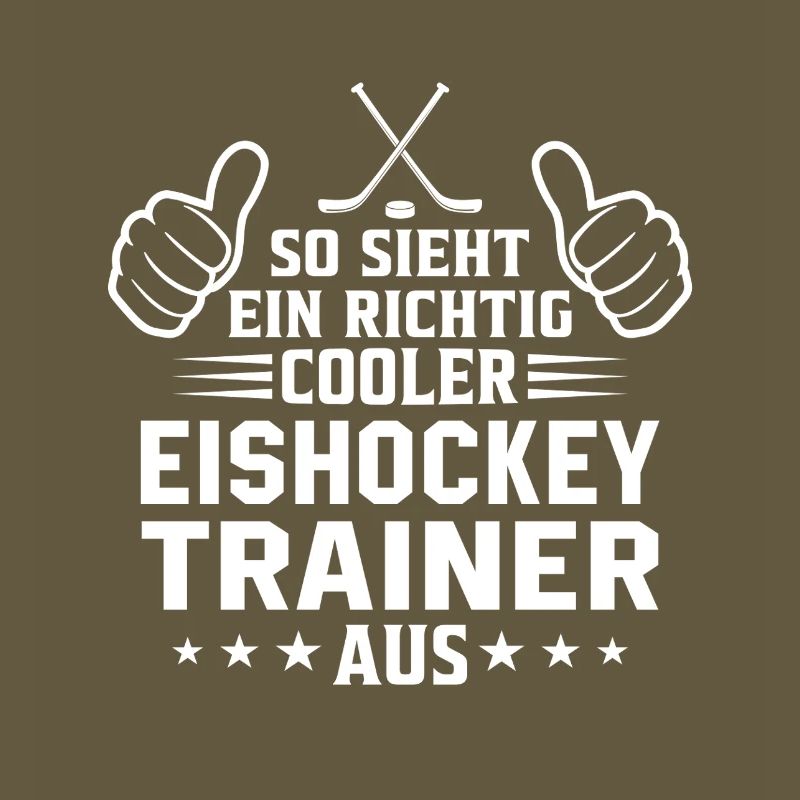 So sieht ein cooler Eishockey Trainer aus 