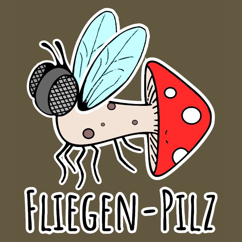 Fly agaric - half fly, half mushroom