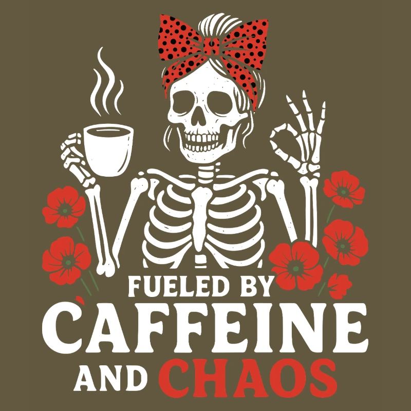 Mutter Koffein Mutter Skelett Kaffee