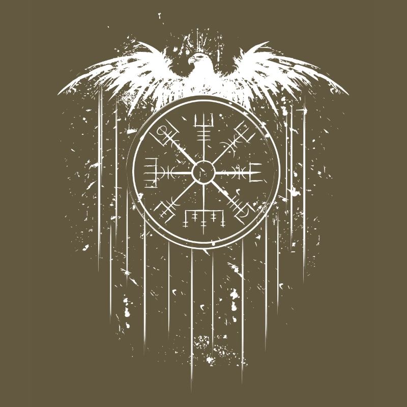 Vegvisir Runic Compass - Eagle Celts Vikings