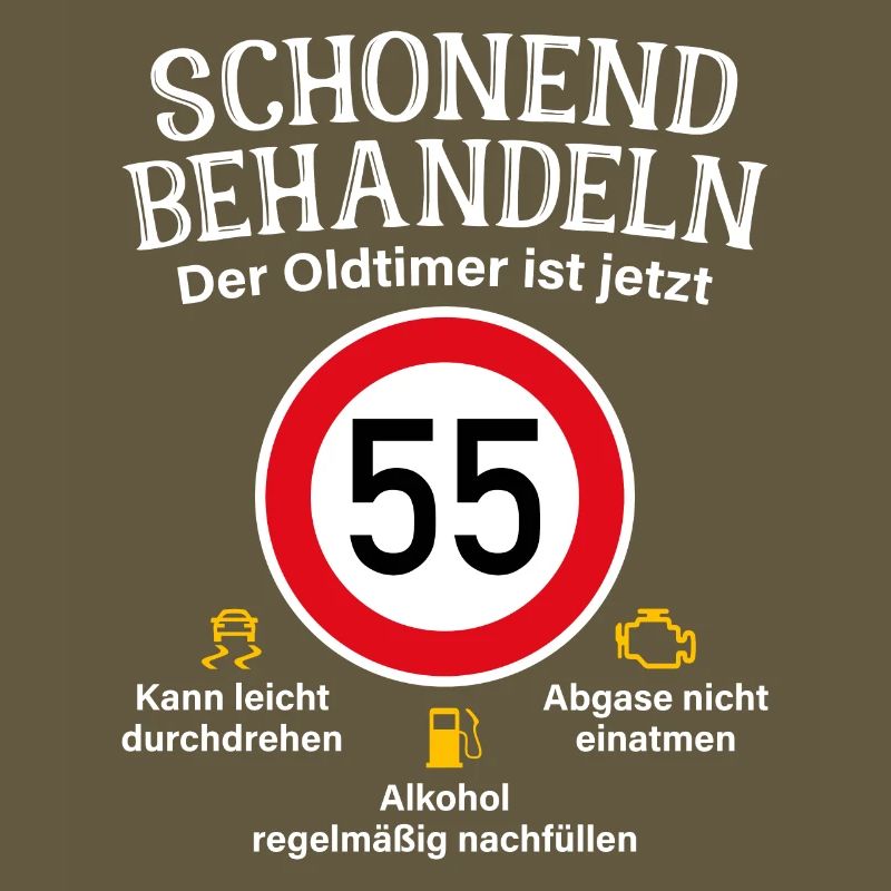 55. Geburtstag Schonend Behandeln Oldtimer Ist 55