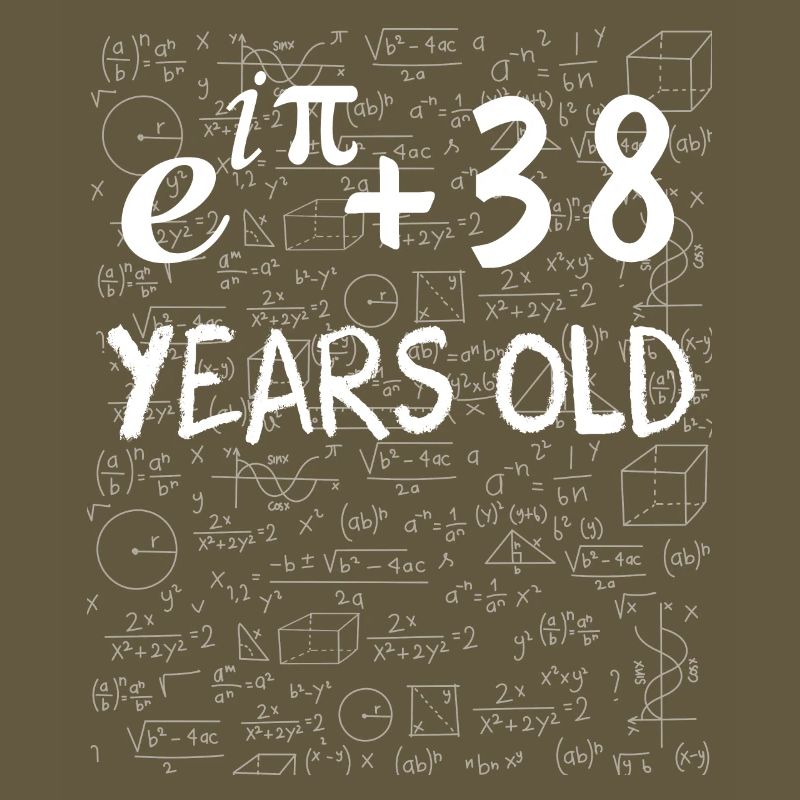 37th Birthday 37 Years Euler Identity Math Gift
