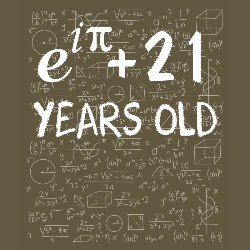 20th birthday 20 years Euler Identity math gift