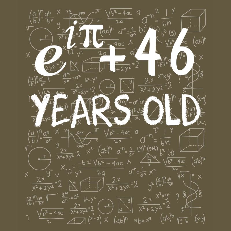 45th birthday 45 years Euler Identity math gift