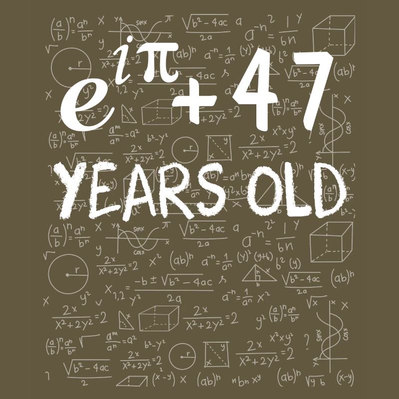 46th Birthday 46 Years Euler Identity Math Gift