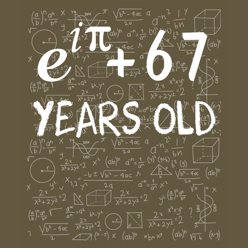 66th Birthday 66 Years Euler Identity Math Gift