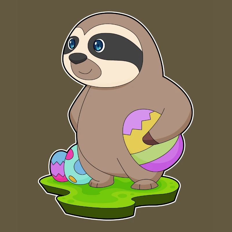 Sloth Easter Easter Eggs