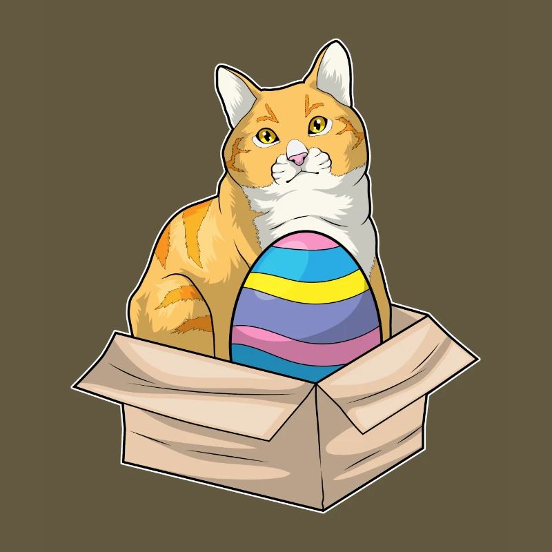 Cat Easter Easter Egg