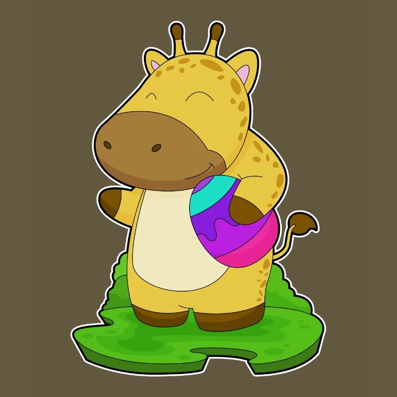 Giraffe Easter Easter Egg
