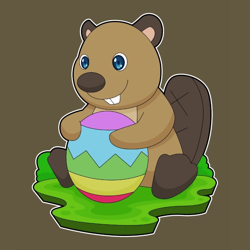 Beaver Easter Easter Egg