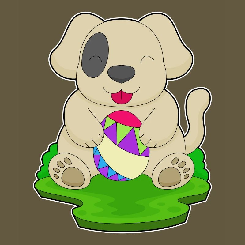 Dog Easter Easter Egg