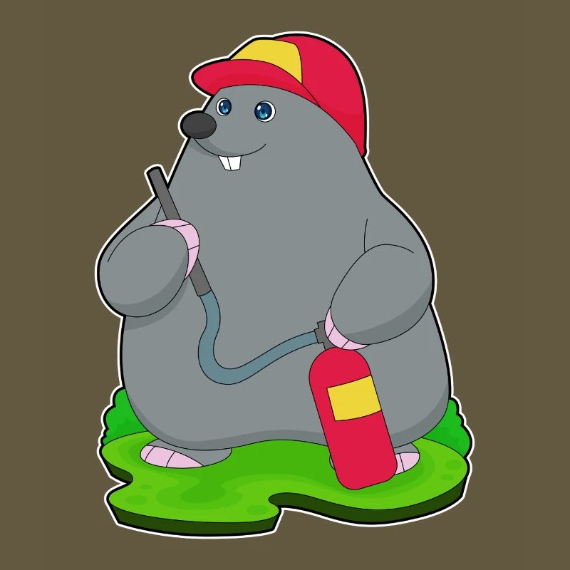 Mole Firefighter Fire Extinguisher