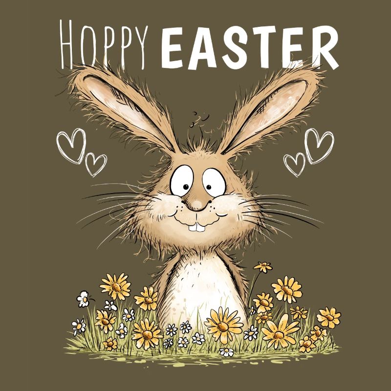 Hoppy Easter Easter Bunny Easter Motif Easter Bunny