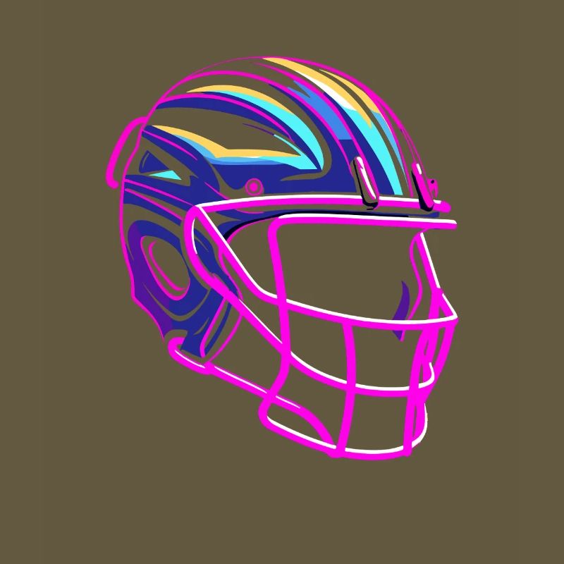 Lacrosse Helmet Synthwave