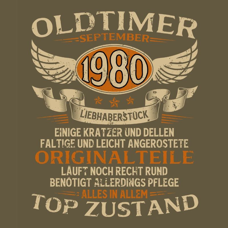 45. Geburtstag Geschenk Oldtimer September 1980