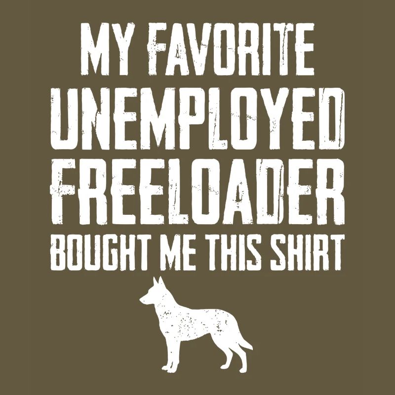 Funny Belgian Malinois Freeloader