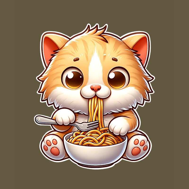 Kitten Spaghetti Pasta