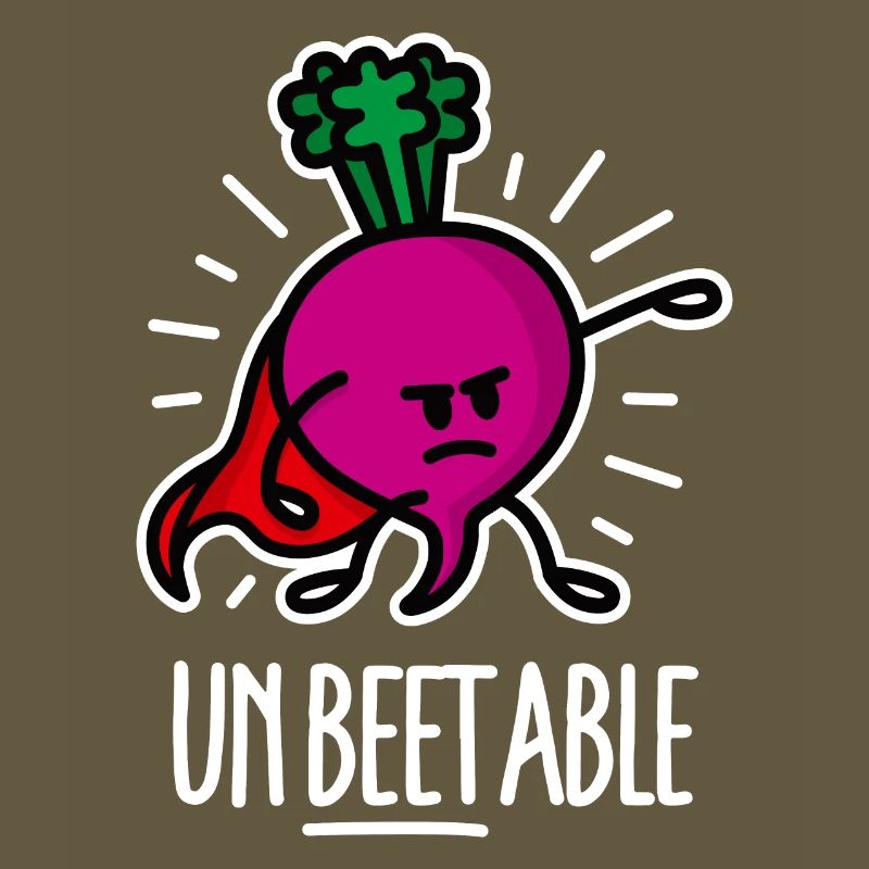 Unbeetable / unbeatable beetroot beet on dark