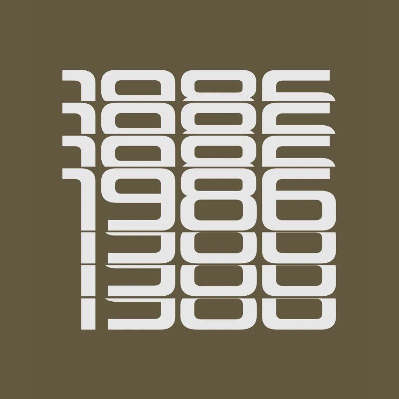 1986 Stack Digits Pattern