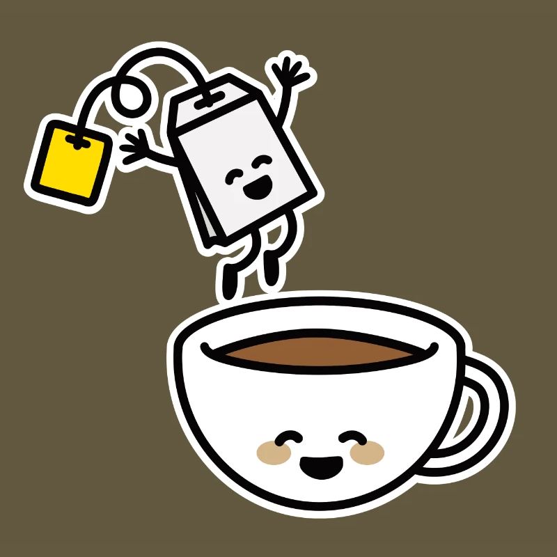 Tea bag tea cup tea drinker tea lover