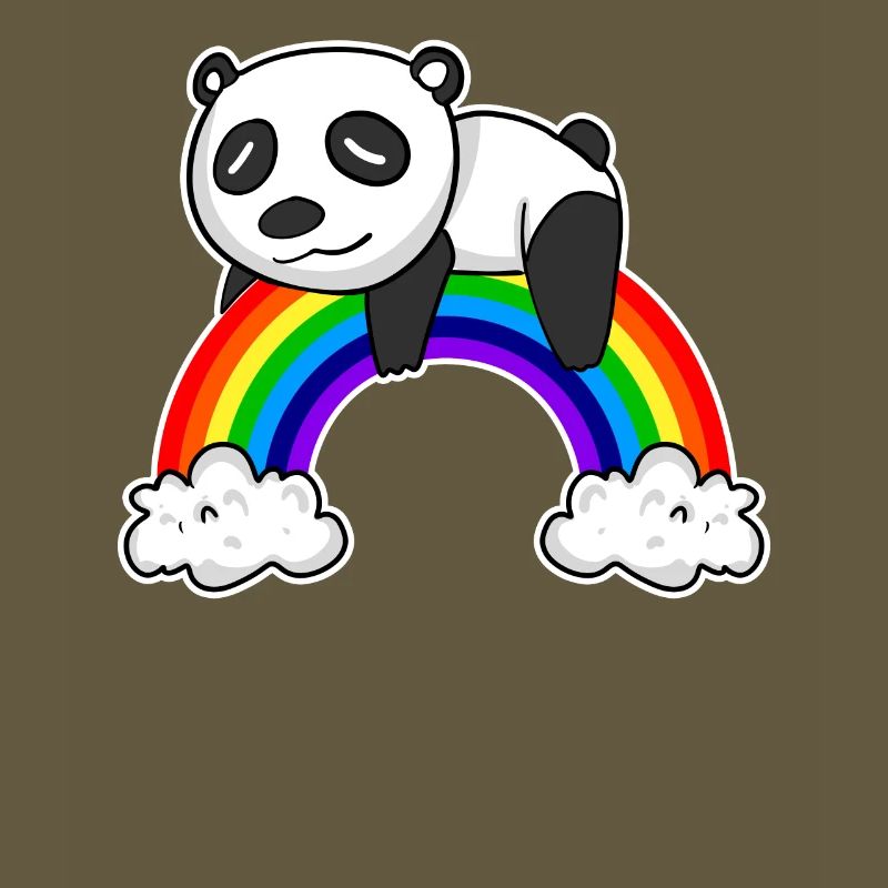 Regenbogen Panda