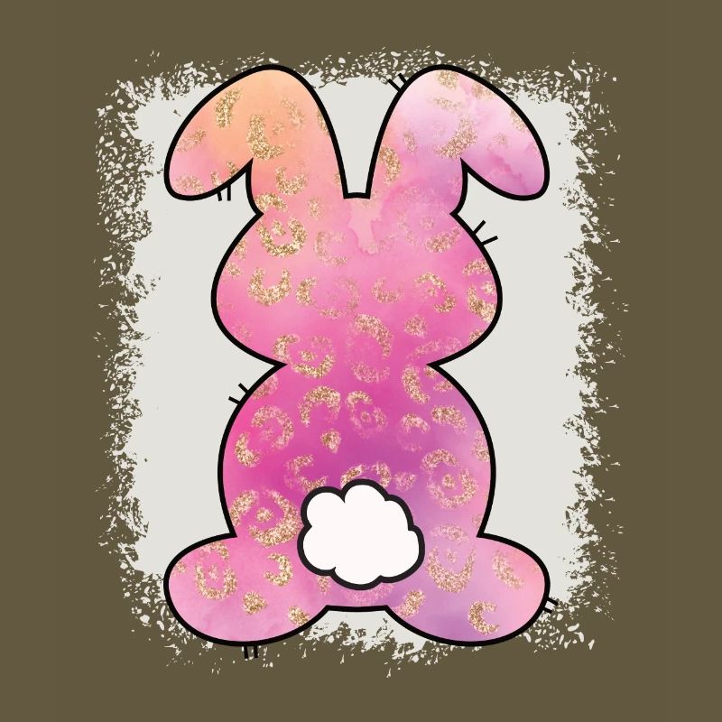 Leopard Print Bleached Easter