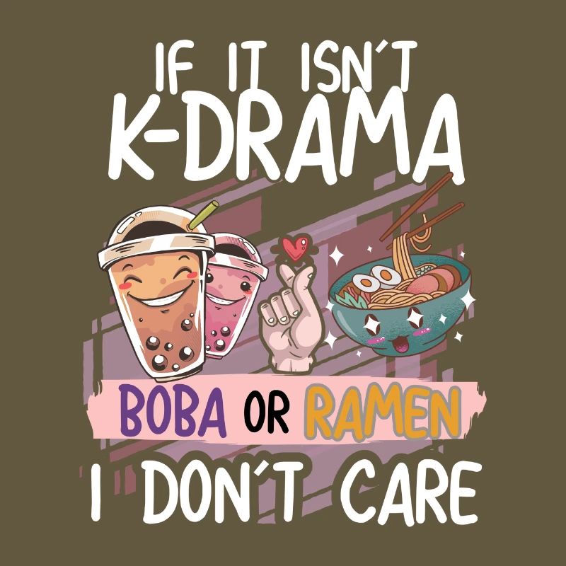 K-Drama Boba oder Ramen Design