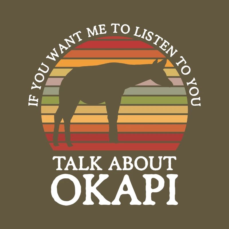 Okapi between forest and wilderness