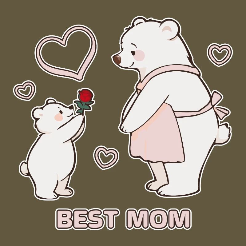 Bären Herzen Beste Mutter Muttertag
