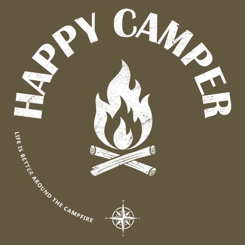 Campfire Flame Emblem Design