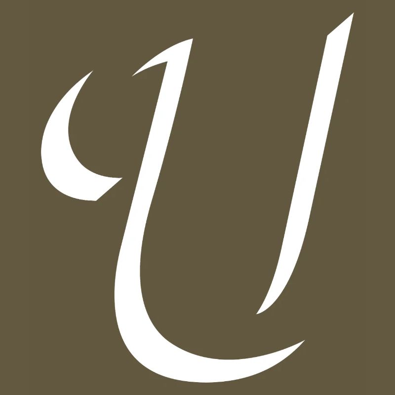 Elegant Letter U pattern with dynamic shape